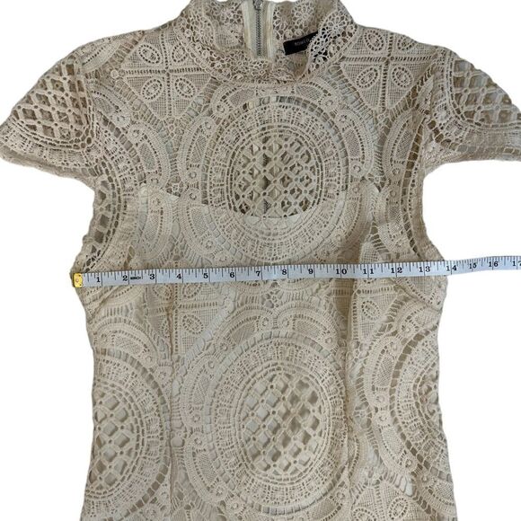 Romeo & Juliet Couture Crochet Lace Vintage Flair Dress Size Medium - Picture 11 of 16